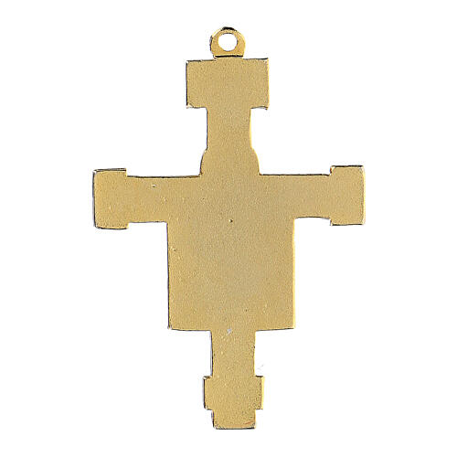 Crucifix pendentif émaillé style byzantin 3