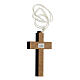 Wooden cross with geometric engravings 9x6 cm s2