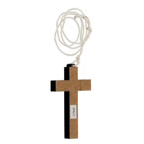 Krzyż drewno nacięcie IHS 9x5 cm 2
