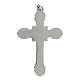 White bronze zamak cross pendant with turquoise enamel s3