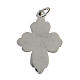 Cross pendant black enamel zamak white bronze rhinestone crystals s5