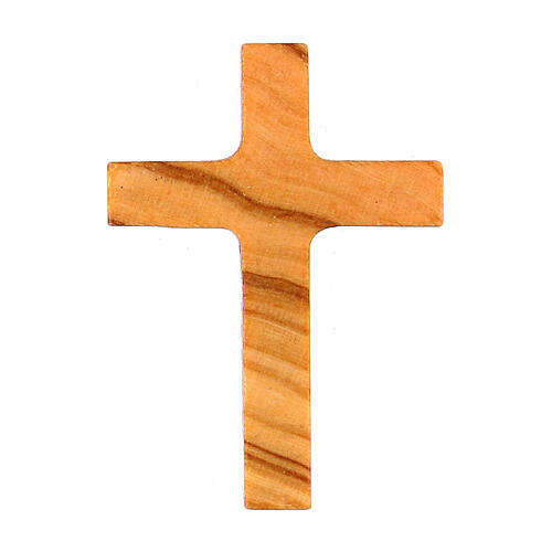 Assisi olive wood cross pendant 3.5 cm 3
