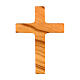 Assisi olive wood cross pendant 3.5 cm s3
