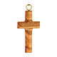 Olivewood cross pendant of 3.5 cm s2
