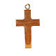 Pingente cruz madeira de oliveira de Assis anel de metal 3,5 cm s1