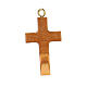 Pingente cruz madeira de oliveira de Assis anel de metal 3,5 cm s3