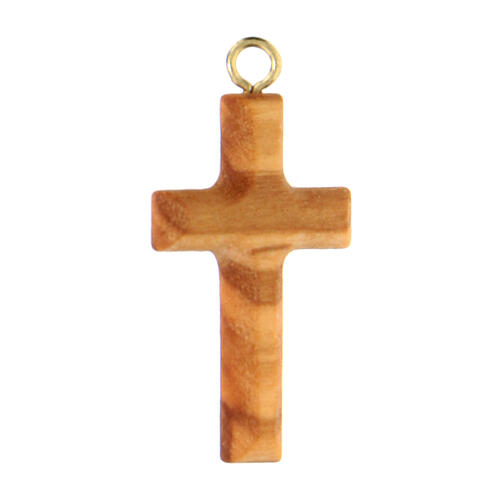 Olive wood pendant cross 3.5 cm 2