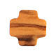 Cross pendant charm in olive wood Assisi s1