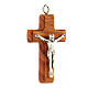 Cruz madeira de oliveira de Assis com Corpo de Jesus 4x2 cm s2