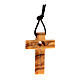 Olivewood cross of 3 cm s2