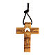 Croce legno d'olivo 3 cm s1