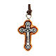 Metal and olive wood cross 2 cm s1