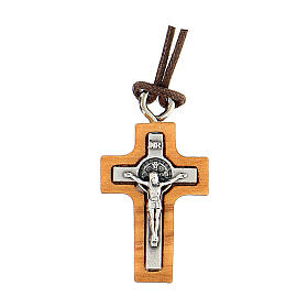 Cruz madera olivo de San Benito mini