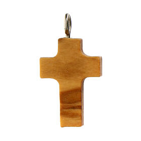 Croce legno olivo di San Benedetto mini 