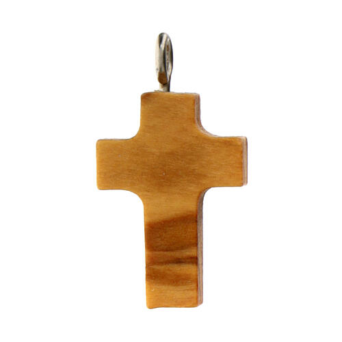 Croce legno olivo di San Benedetto mini  2