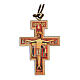Cross pendant of Saint Damian with print s1