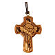 Cross of Bethlehem with dove, Assisi olivewood s1