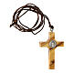 Kleines Kreuz von Sankt Benedikt aus Olivenbaumholz, 4 cm s3