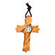 Petite croix Saint Benoît bois olivier 4 cm s2