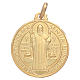 Saint Benedict 18K gold medal s1