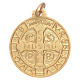 Saint Benedict 18K gold medal s2