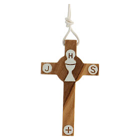 First Communion olive wood cross