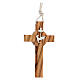 First Communion olive wood cross s3