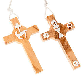 Pingentes Cruz Madeira: Cruz madeira Primeira Comunhão
