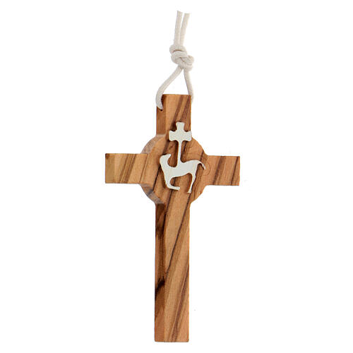 First Communion olive wood cross 3