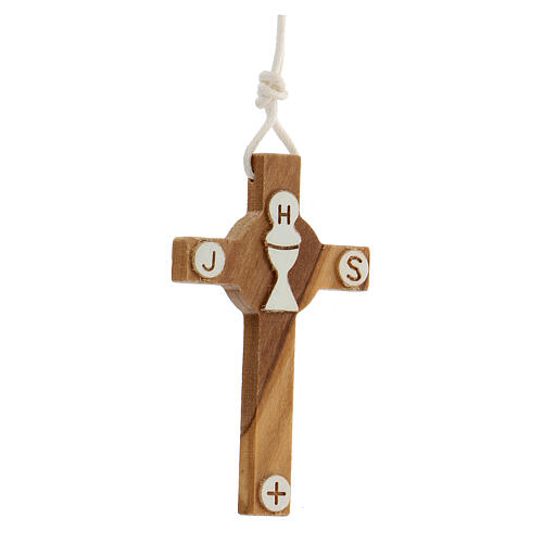 First Communion olive wood cross 4