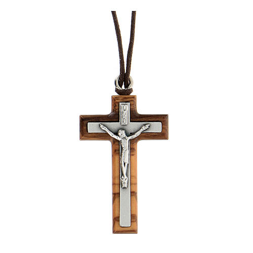 Pingente crucifixo prateado 1