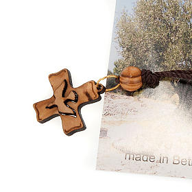 Pendente croce legno Terra Santa