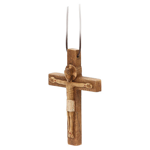 Crucifijo pectoral madera de Betlem 4