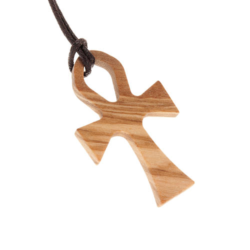 Krzyż życia drewno oliwkowe 1