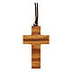 Croce classica legno d'olivo s1