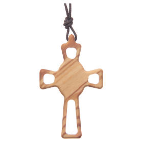 Perforated cross pendant, Sacred Heart