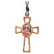 Perforated cross pendant, Sacred Heart s1