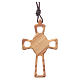 Perforated cross pendant, Sacred Heart s2