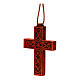 Croix pendentif classique bois Bethléem s2