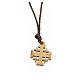 Jerusalem cross pendant in olive wood, Holy Land s2