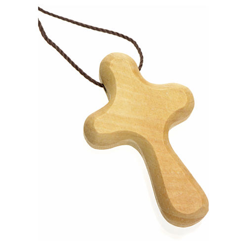 Key of life pendant in Holy Land olive wood 2