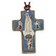 Croix Fatima en bois sur corde avec livret s1