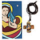 Cruz olivo con Virgen y Niño 3 cm s1