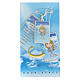 Angel of God plexiglass pendant with blue background 3 cm s1