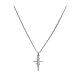 Amen silver necklace with infinity symbol on a cross s1