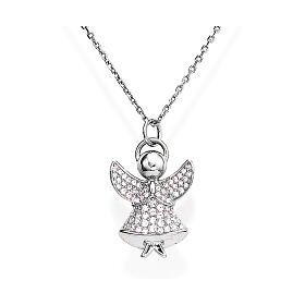 Collana Amen argento angelo zirconi 