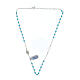 Necklace of 19 in, turquoise and 925 silver s5