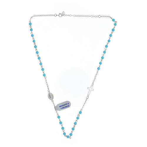 Necklace 48 cm turquoise and 925 silver 5