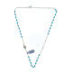 Necklace 48 cm turquoise and 925 silver s5