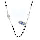 Necklace of onyx and 925 silver, 19 in s1